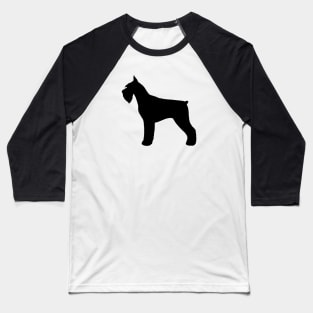 Giant Schnauzer Silhouette Baseball T-Shirt